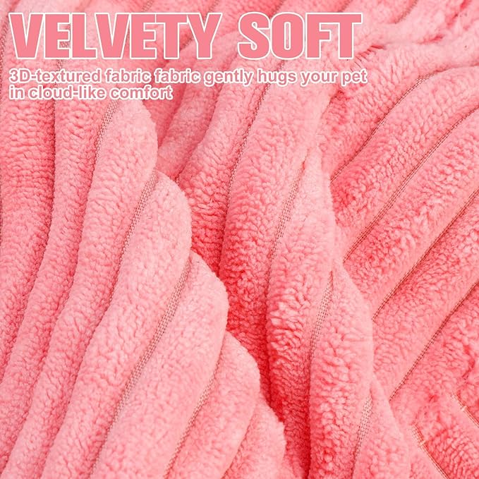 BINGPET Inflatable Dog Cone Collar Alternative After Surgery,Soft Recovery Cone for Dogs to Stop Licking,Protective Neck Donut E Collar Adjustable for Small Medium Large Dogs & Cats(Pink,S)