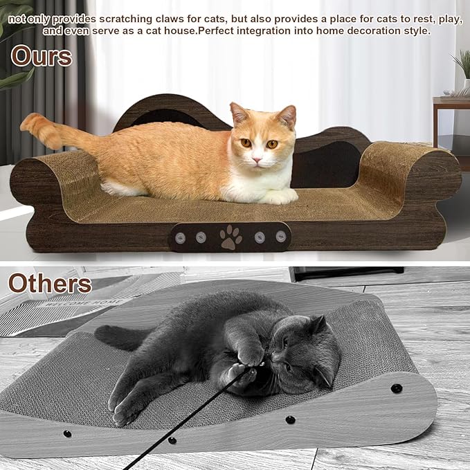 Cat Scratcher Couch Cat Scratching Bed Large Cat Scratcher Bed Cat Lounge Bed Scratching Pad for Indoor Cats