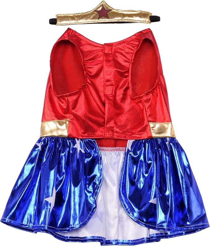 DC Comics: Wonder Woman Pet Costume for For Dogs or Cats by Rubies, XXXL