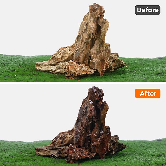 2-8 Inches Natural Dragon Stone 5 PCS Aquarium Rocks for Aquascaping, Aquarium Landscaping, Terrariums, Fish Tank Decoration, Vivariums, Paludarium, Reptile and Amphibian Enclosures