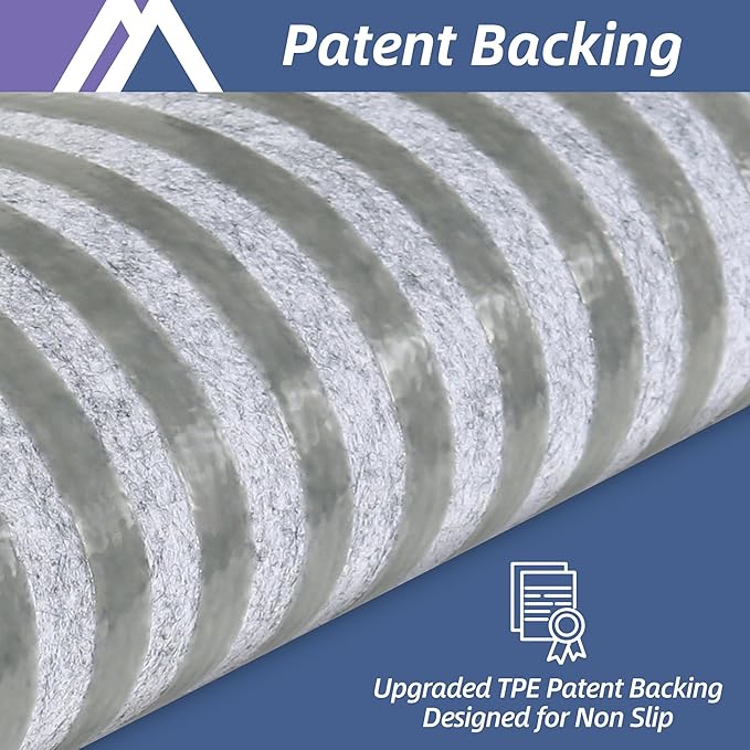 COSY HOMEER Edging Stair Treads Non-Slip Carpet Mat 28inX9in Indoor Stair Runners for Wooden Steps, Edging Stair Rugs for Kids and Dogs, 100% Polyester TPE Backing (15pc, Navy)