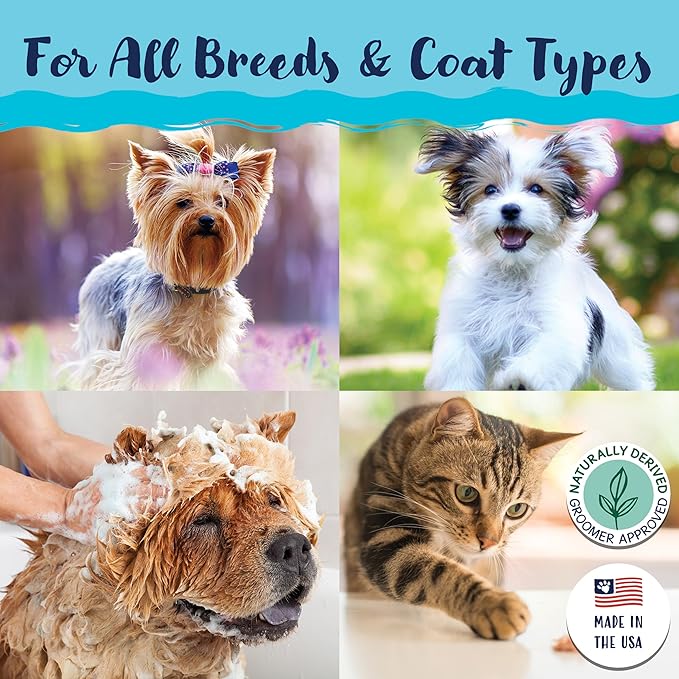 Bobbi Panter Dog Shampoo - Made in USA - All Natural Formula for Deep Nourishing and Cleasing - Concentrated 20:1 for Professional Groomers - Light Chamomile Scent, 1 Gallon