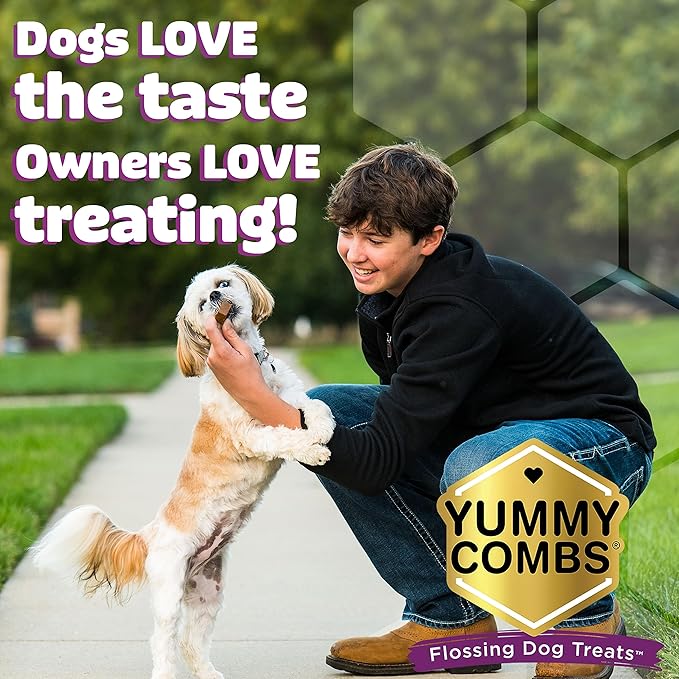 Dog Dental Treats – Vet VOHC Approved, Removes Tartar & Cleans Teeth – Yummy High Protein Chicken Treat for Extra Large Dogs (Mini Pack, 4 Count)