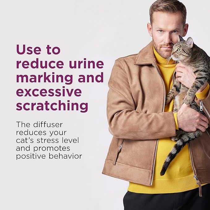 COMFORT ZONE 6 Pack Cat Calming Diffuser Refills; 30-day Refills; Pheromones Help Cat Anxiety