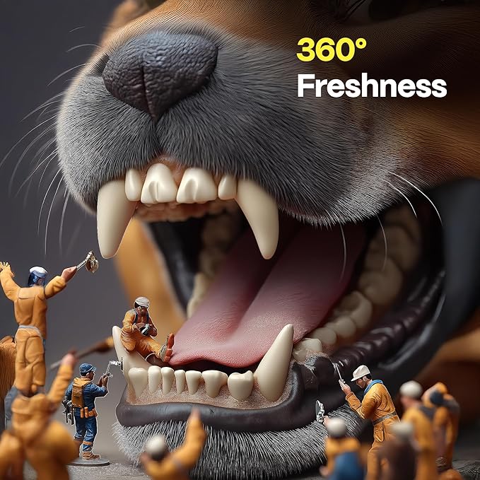 DOCO Dog Teeth Cleaning Wipes Dental Finger Wipes for Cats & Dogs Remove Plaque & Tartar, Freshen Breath, No Rinse, Easy & Effective Pet Tooth Cleaning Kit for Oral Care, Chicken Flavor, 100 Count