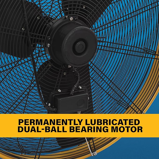 CAT 30 Inch Outdoor IPX4 Weatherproof High Velocity Wall Mounted Shroud Fan. 8900 CFM, 3 Speed - For Industrial, Commercial, & Residential Use. cETL Certified