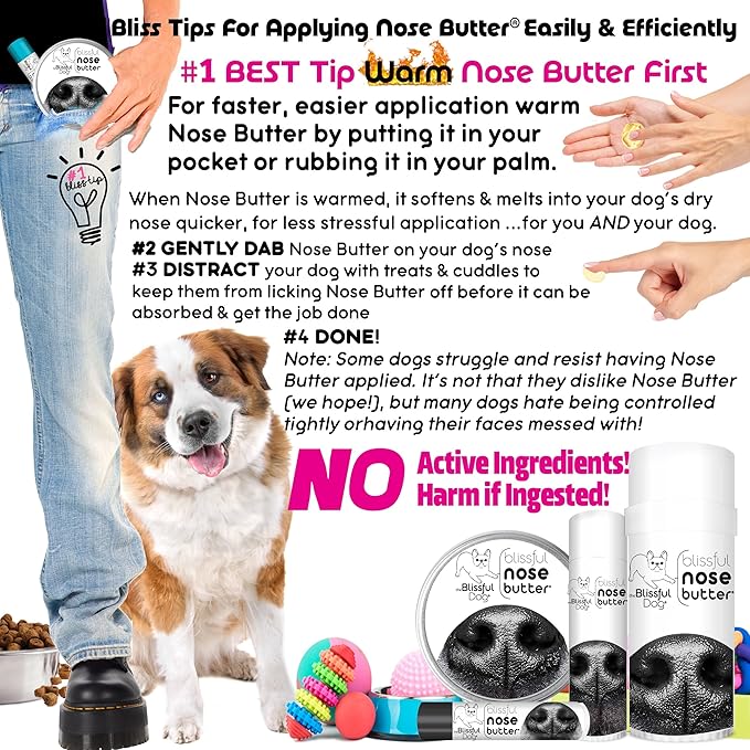 3 Cute Puppies Unscented Nose Butter - Dog Nose Butter, 0.50 Ounce
