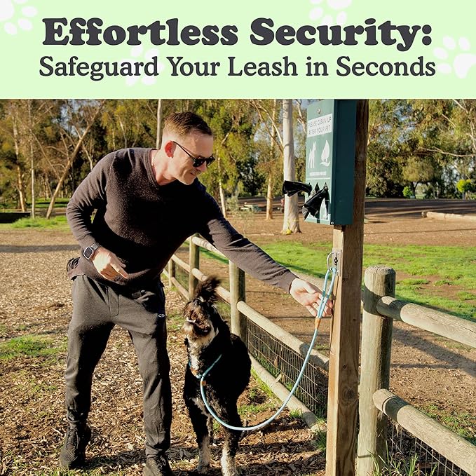 Canine Hitch- Secure Dog Leash Parking Mounted Indoor – Outdoor Wall Hook - Tie Out Stainless Steel Practical Lead Management for Home & Business, Ultimate Strength